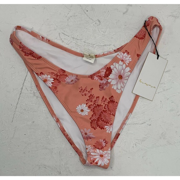NWT LOVE WAVE Revolve Floral Cheeky Bikini Bottom - Picture 2 of 6